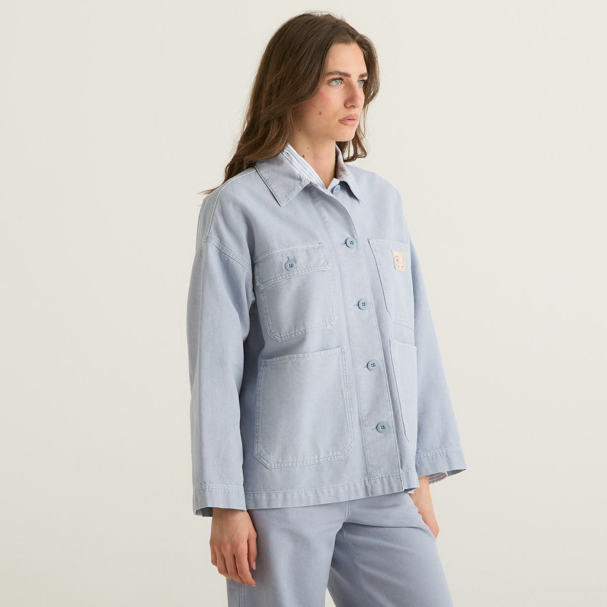 MaxMara giacca workwear azzurra