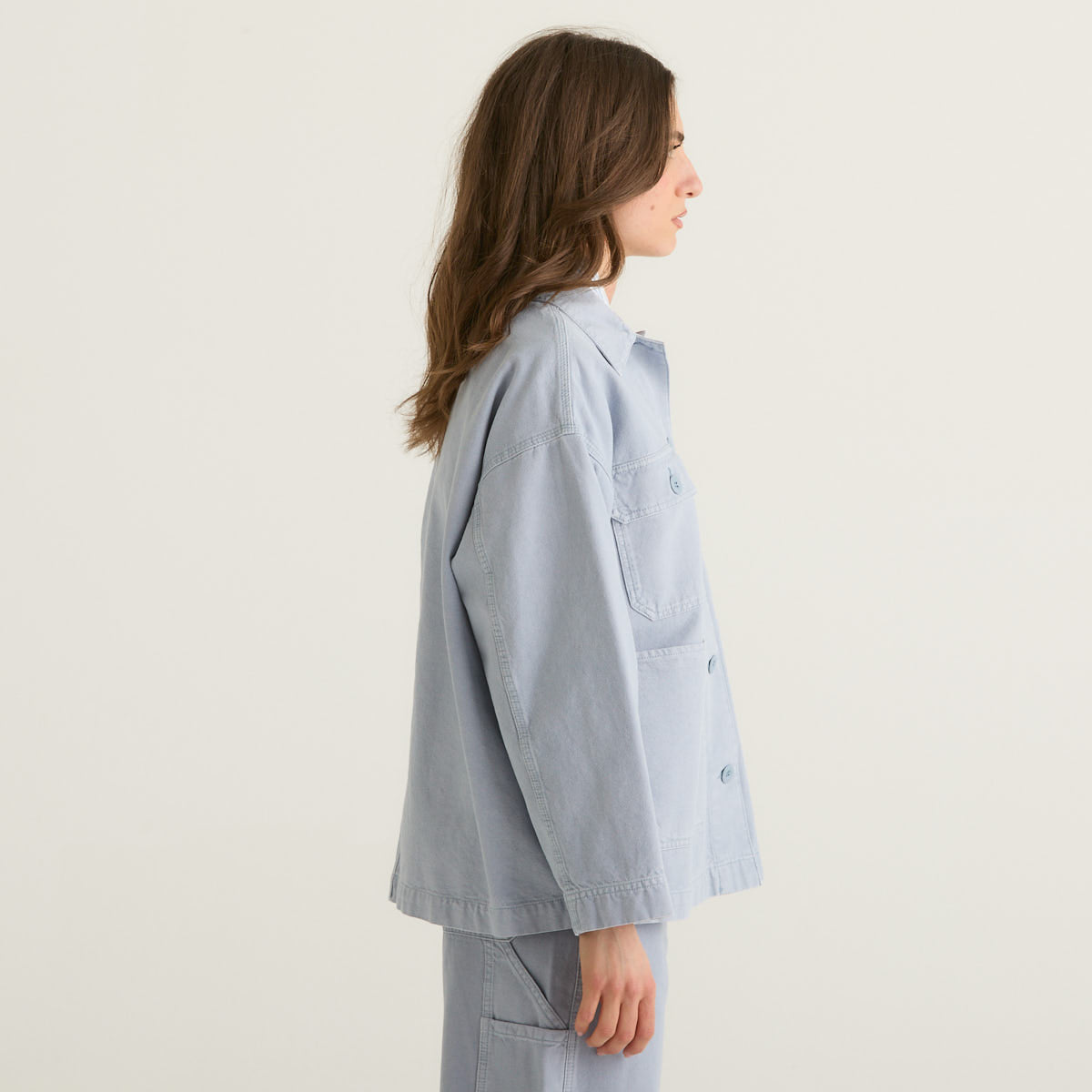 MaxMara giacca workwear azzurra