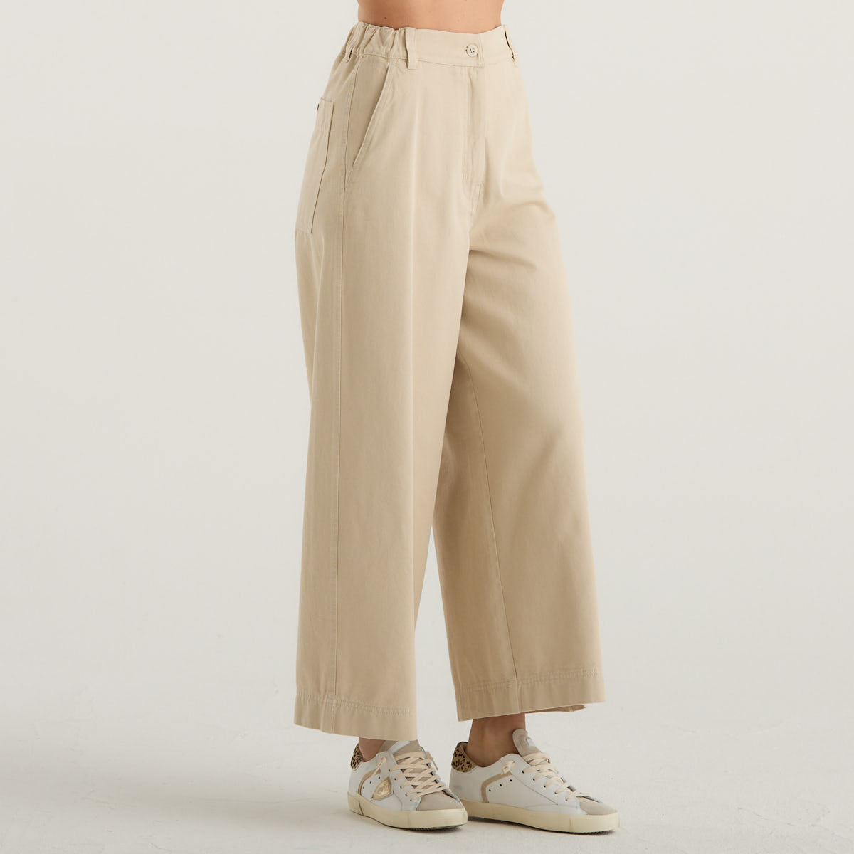 MaxMara pantalone wide leg beige