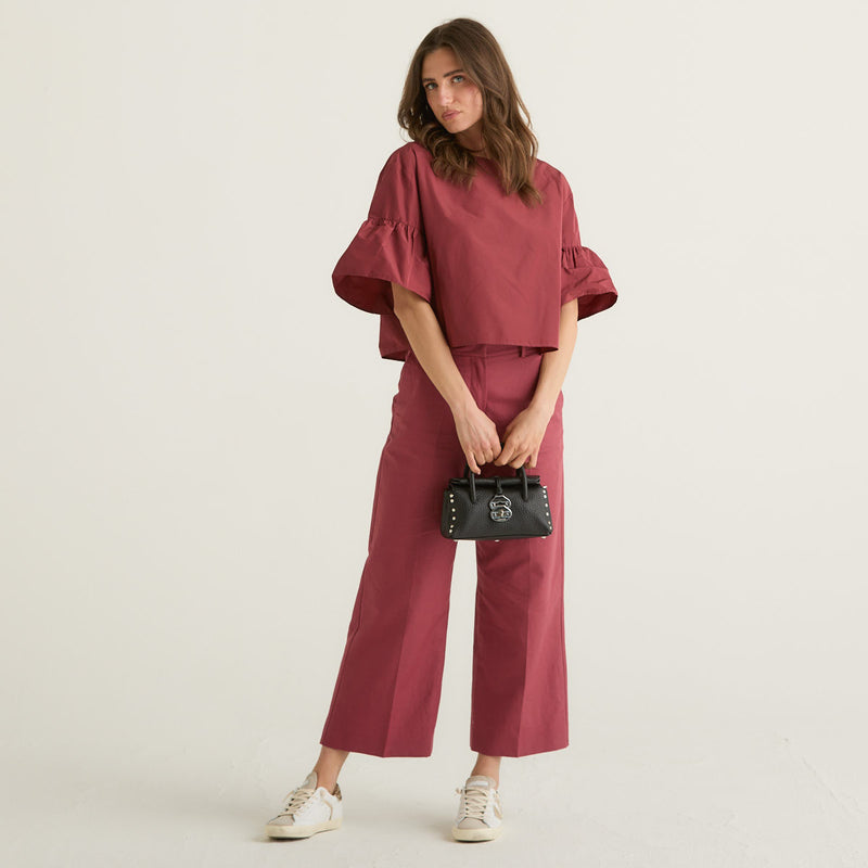 MaxMara blusa crop ciliegia