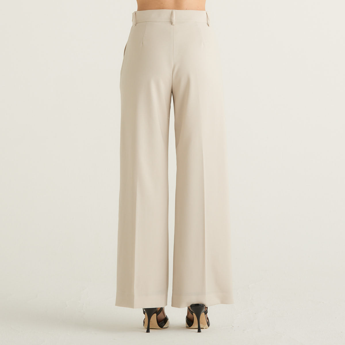 MaxMara pantalone in lino beige