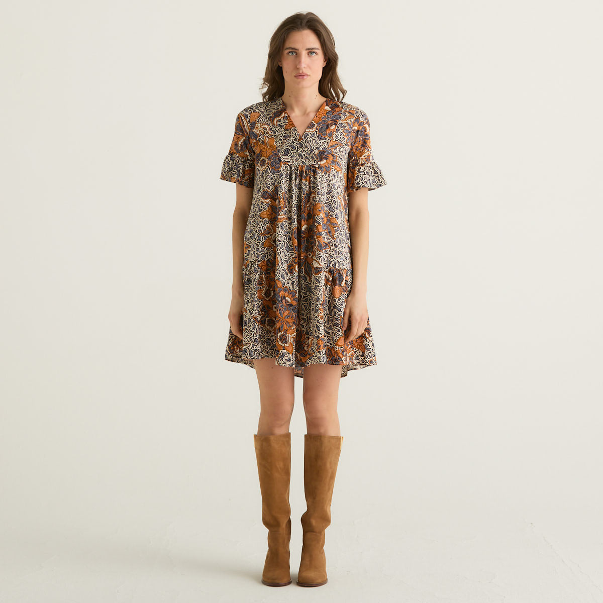 MaxMara abito in jersey di cotone multicolor