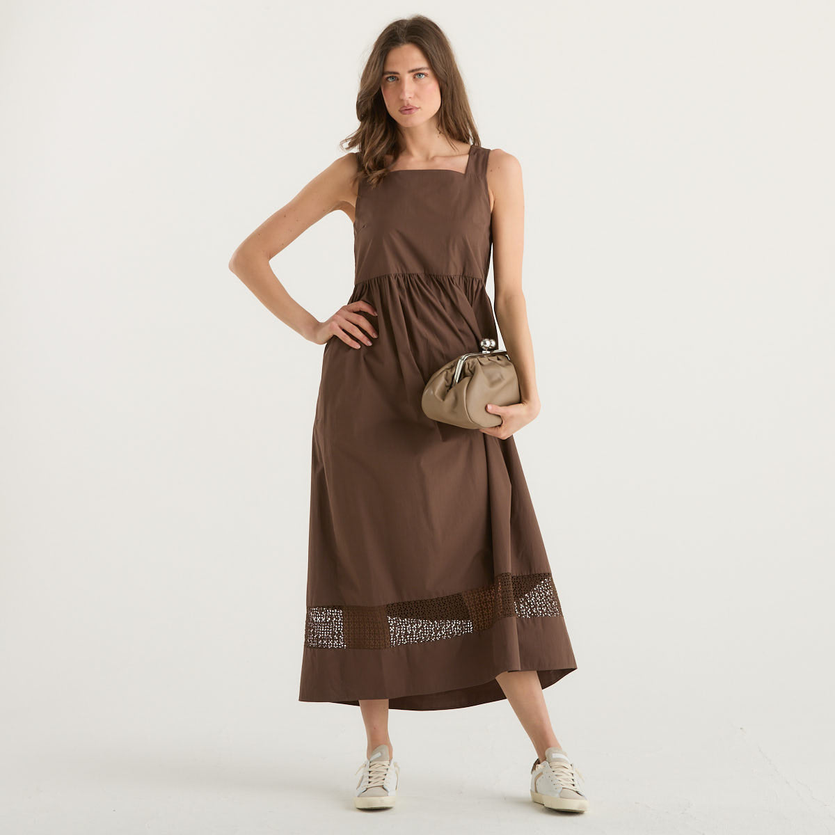 MaxMara abito smanicato marrone