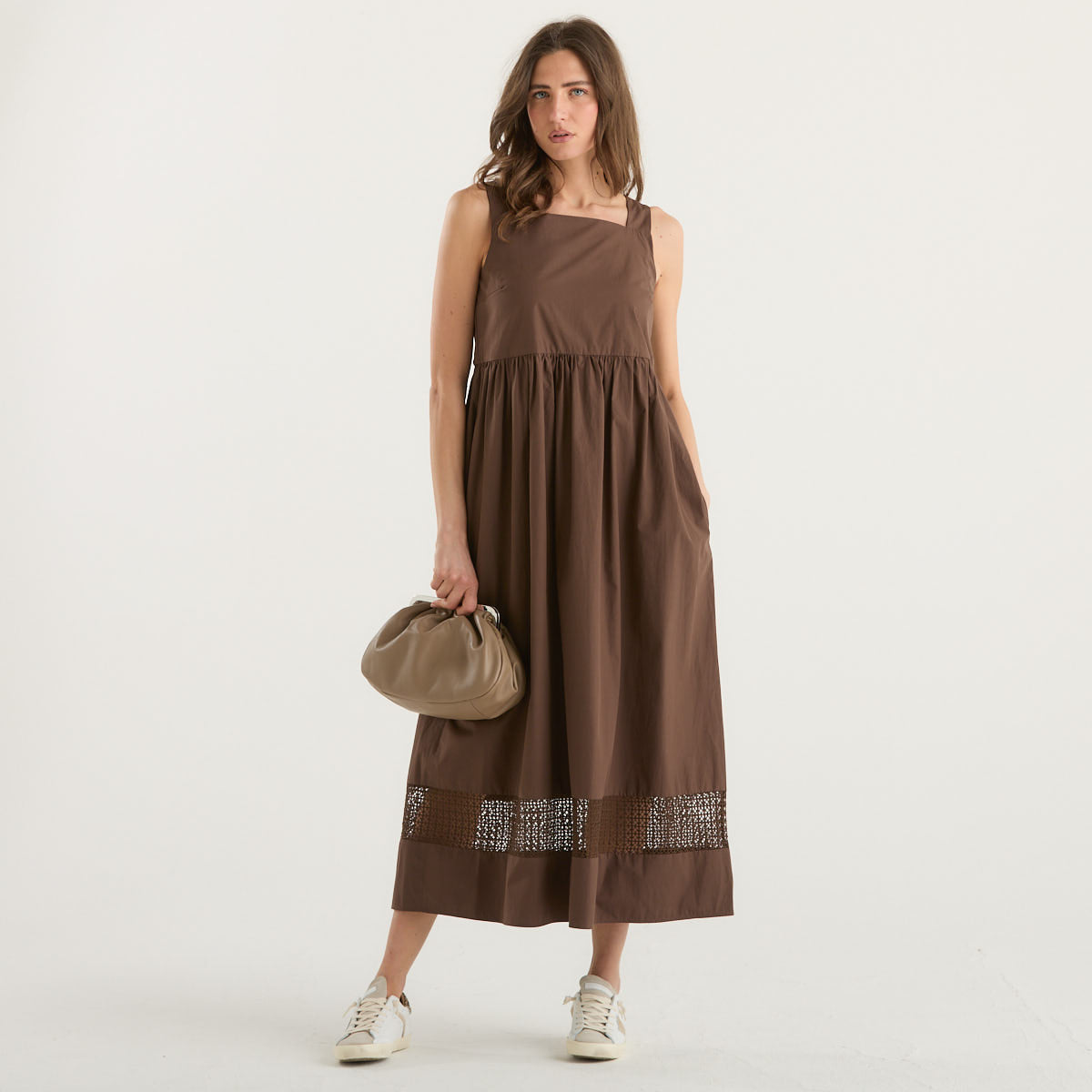 MaxMara abito smanicato marrone