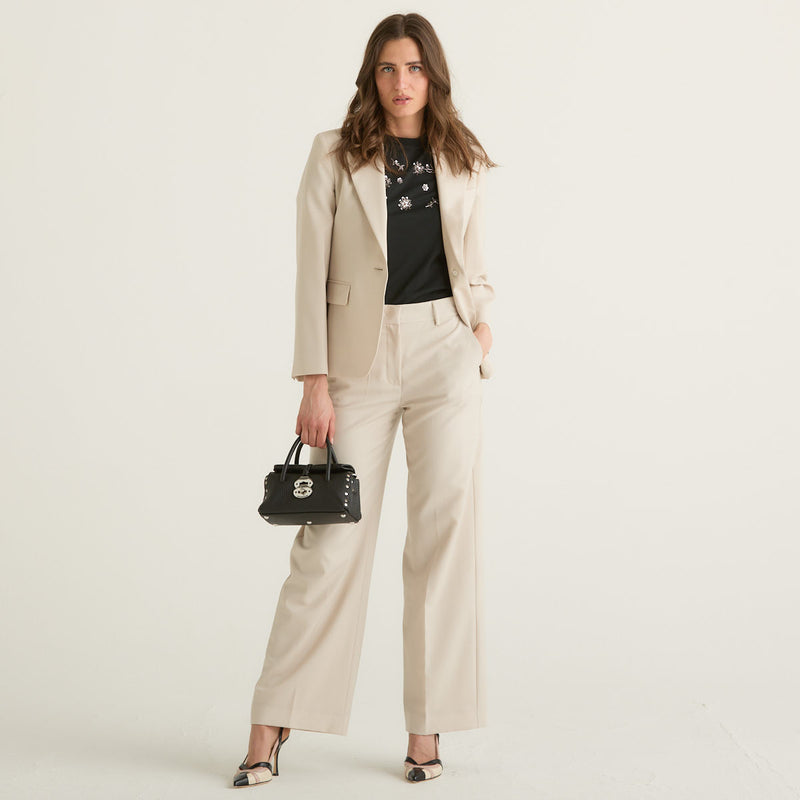 MaxMara blazer monopetto beige