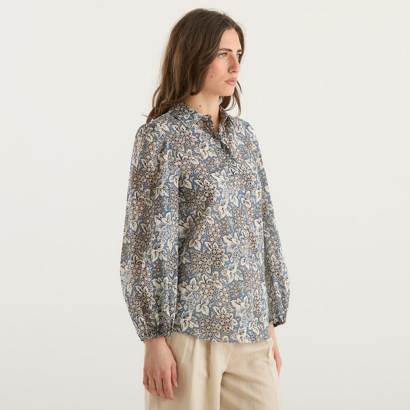 MaxMara camicia in voile multicolor