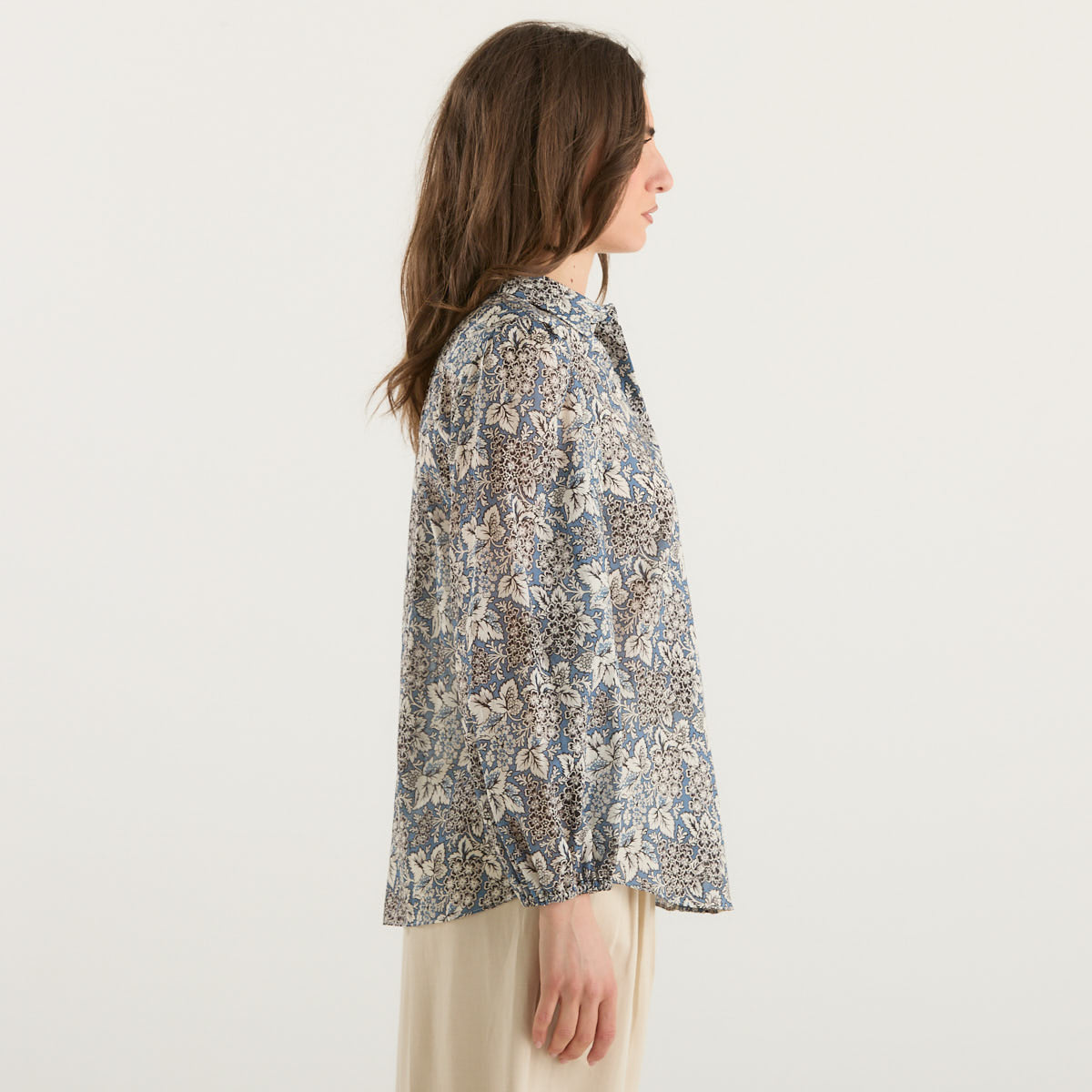 MaxMara camicia in voile multicolor