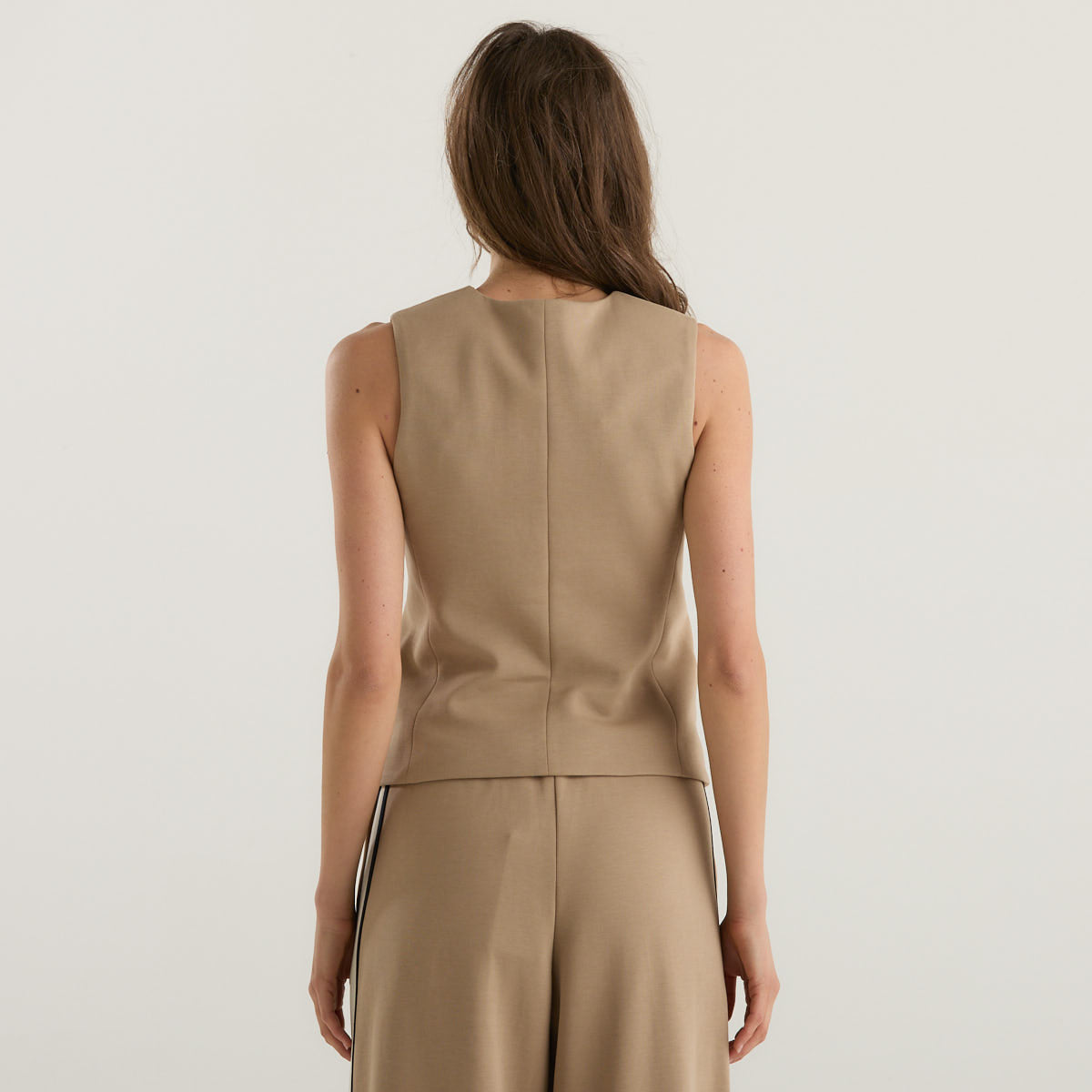 MaxMara gilet in jersey beige