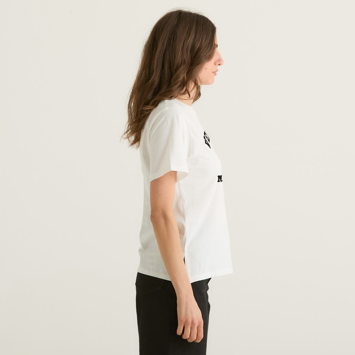 MaxMara t-shirt bianca stampa "Weekend"