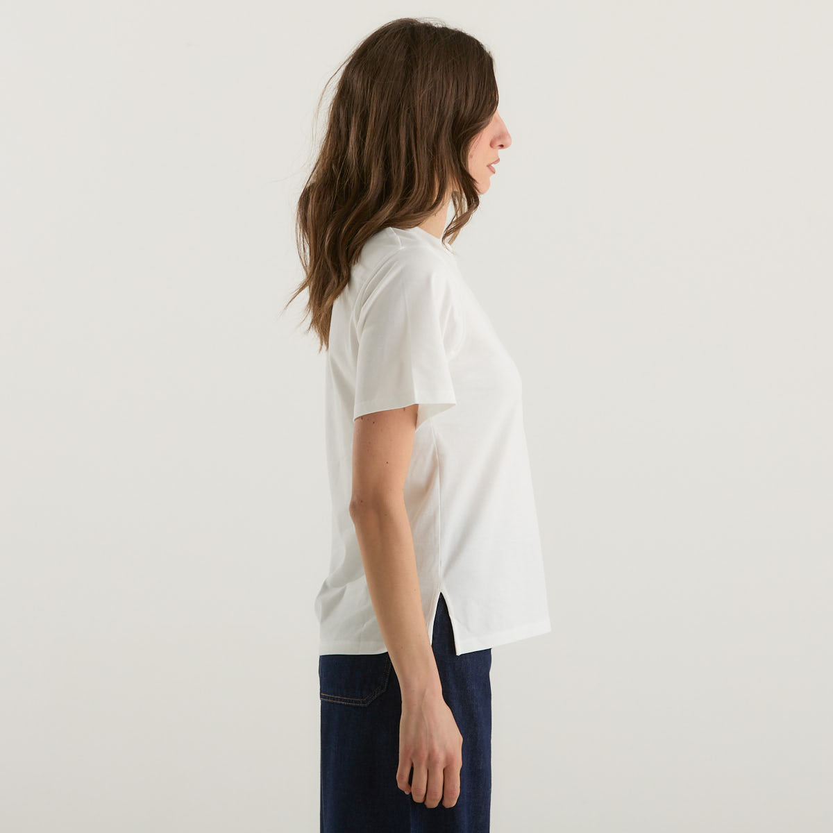 MaxMara t-shirt bianca logo ricamato