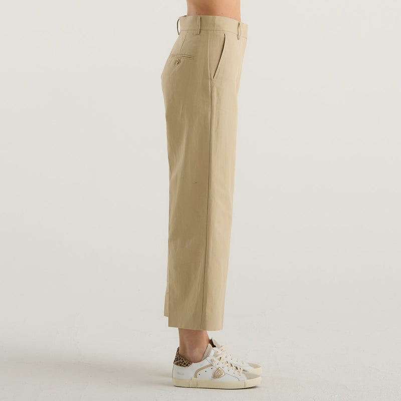 MaxMara pantalone cropped beige