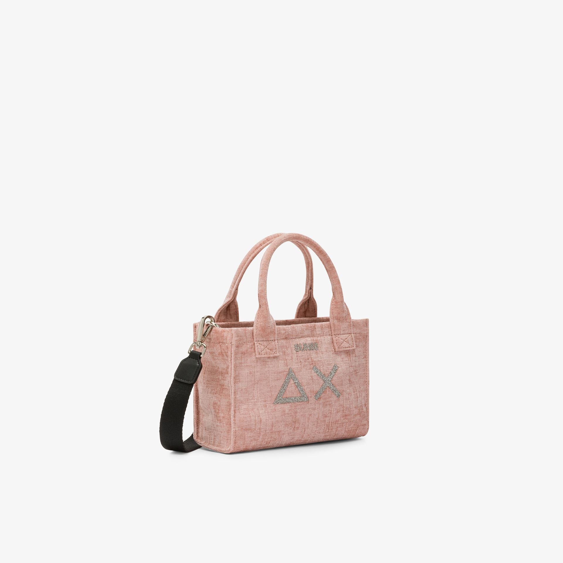 Sun68 Mini shopping bag Cali in velluto rosa