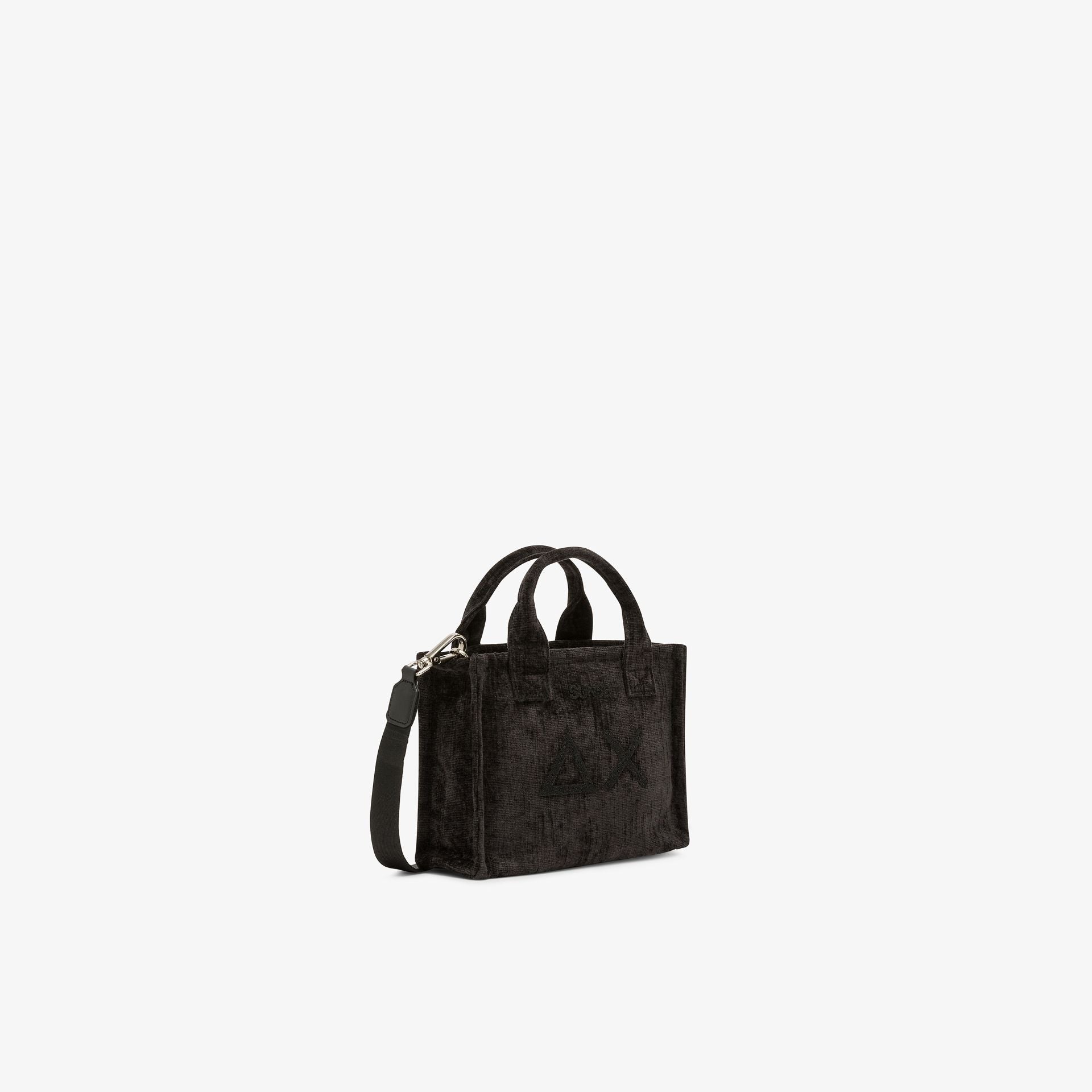 Sun68 Mini shopping bag Cali in velluto nero
