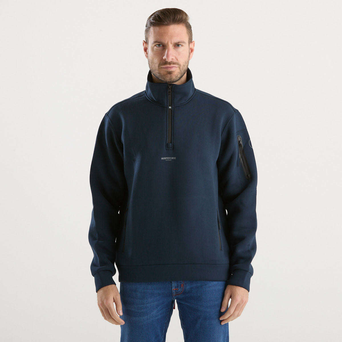 Murphy&Nye felpa in tessuto tecnico blu