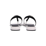 Furla infradito in pelle stampata cocco bianco