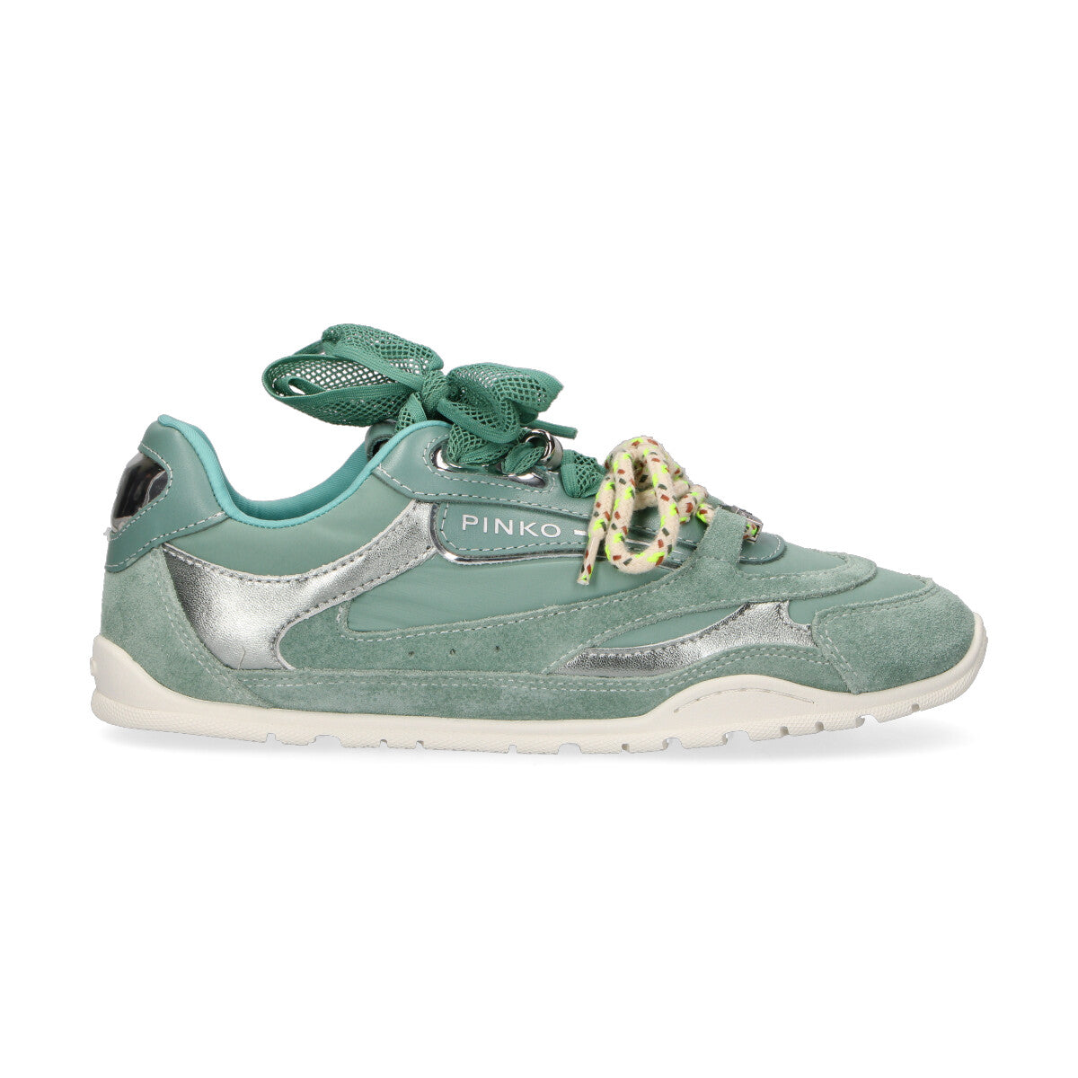 Pinko sneaker Yulia pelle camscio verde