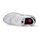SUN68 sneaker Stargirl Glitter Logo bianca