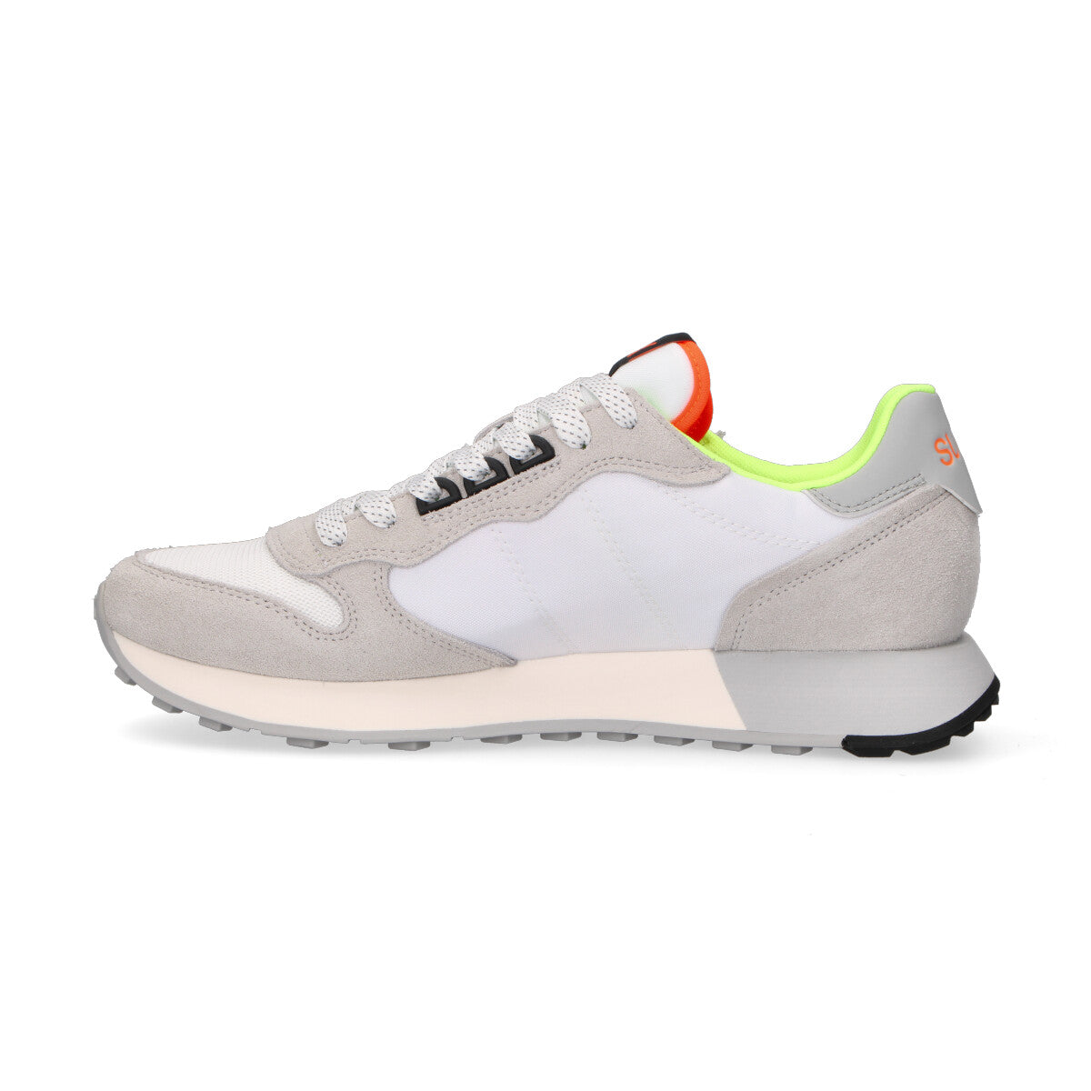 Sun68 sneaker Jaki 2.0 Fluo in nylon bianco grigio