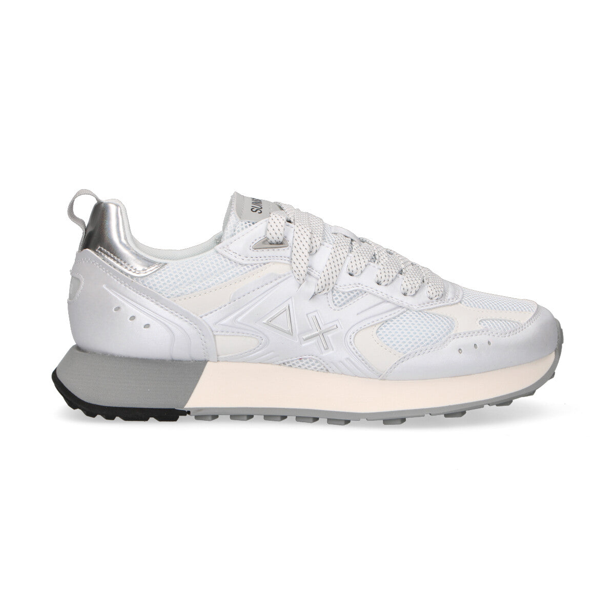 Sun68 sneaker Jaki 2.0 Silver Mesh nylon bianca