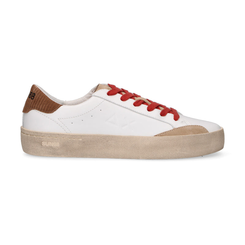 Sun68 sneaker Street Leather bianca beige