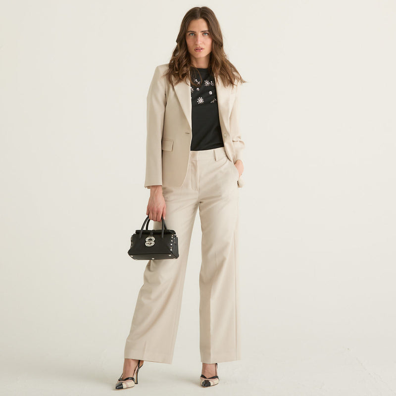 Weekend MaxMara blazer monopetto beige