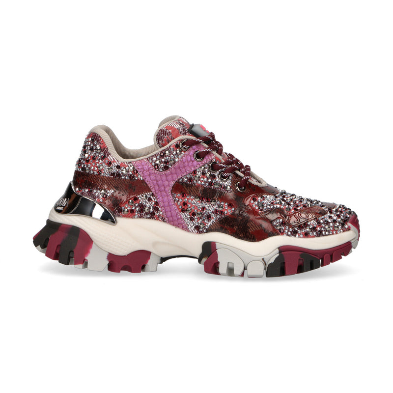 Joia Paris sneaker Jewel tessuto bordeaux
