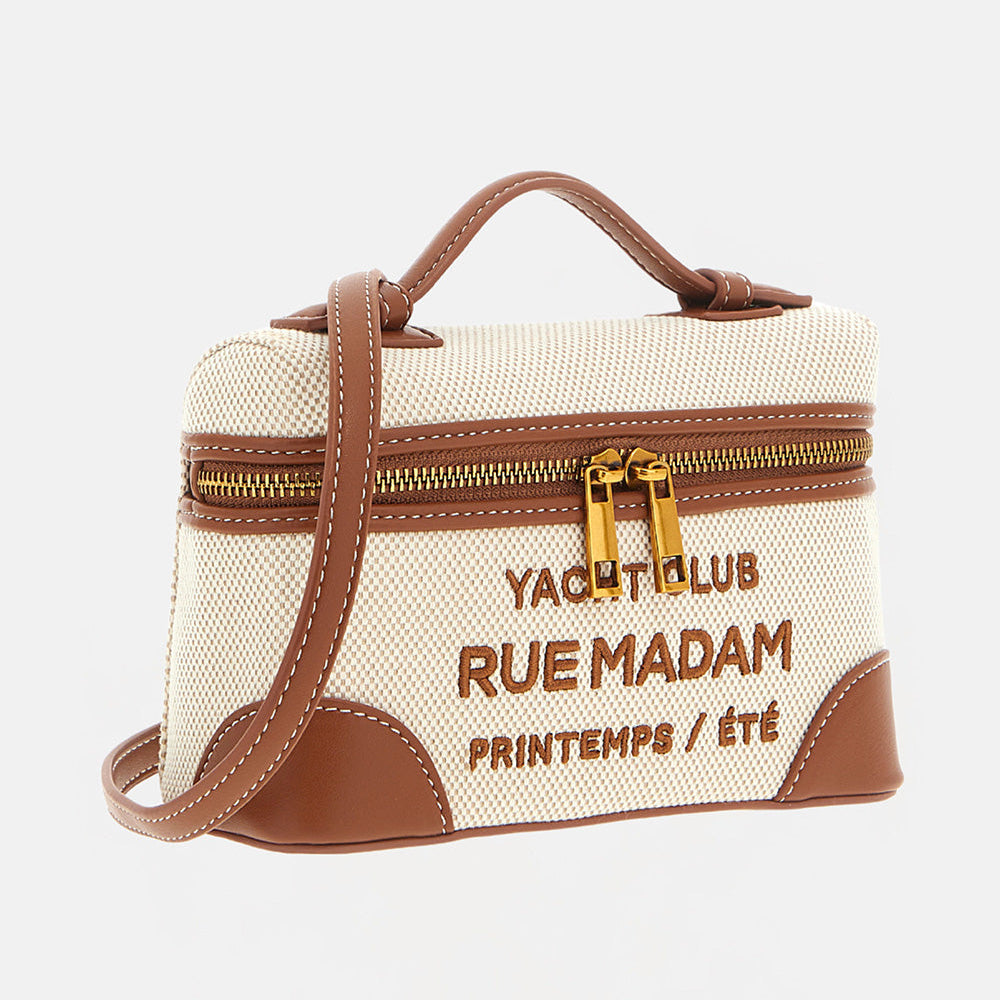 Rue Madame borsa Trousse Riviera cuoio