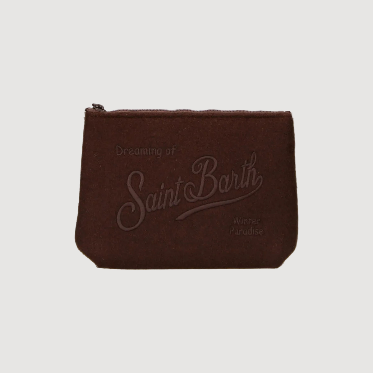 Mc2 Saint Barth pochette Aline Felt marrone