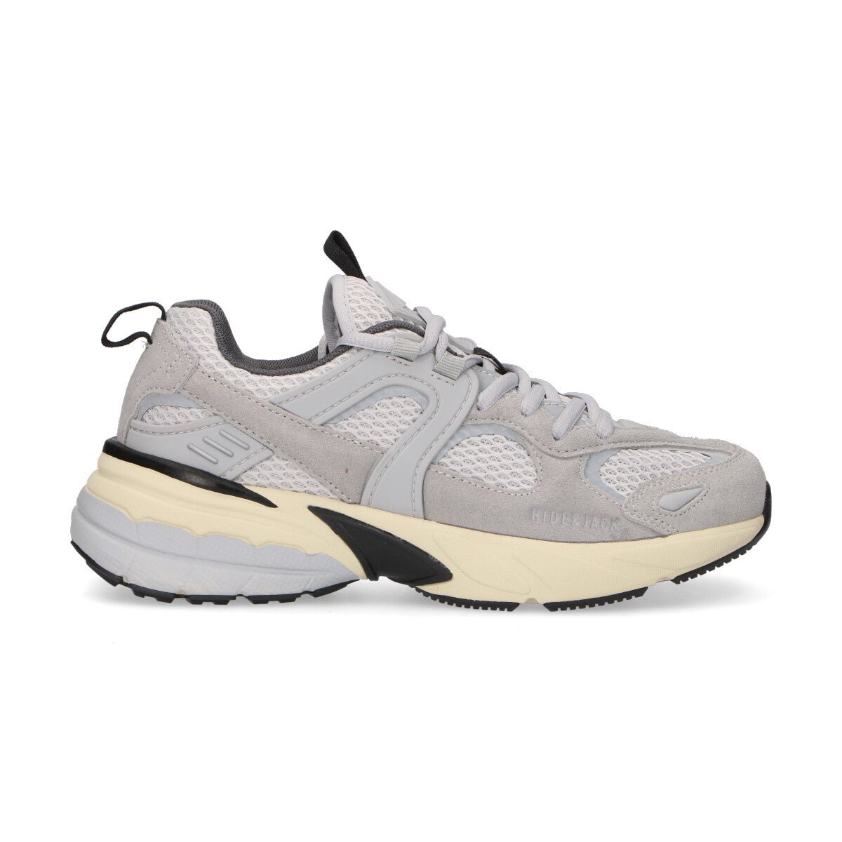 Hide&Jack sneaker Running 2000 in camoscio nylon grigia
