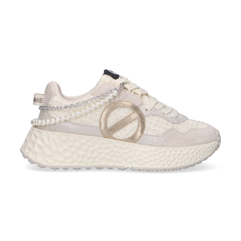 No Name sneaker Carter Jogger in tessuto panna