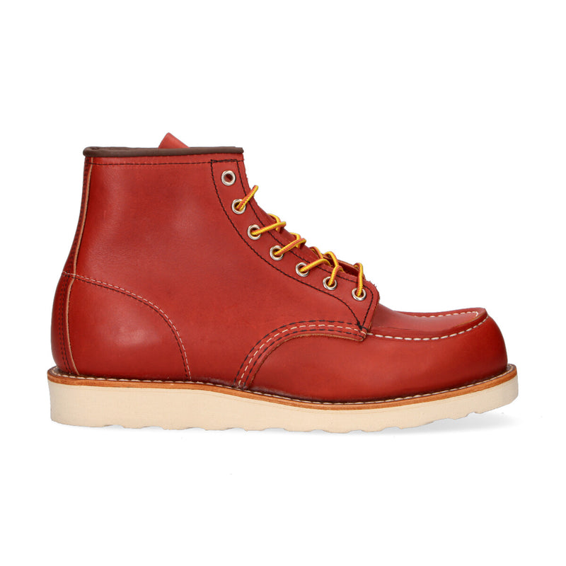 Red Wing boot Moc Toe pelle mattone
