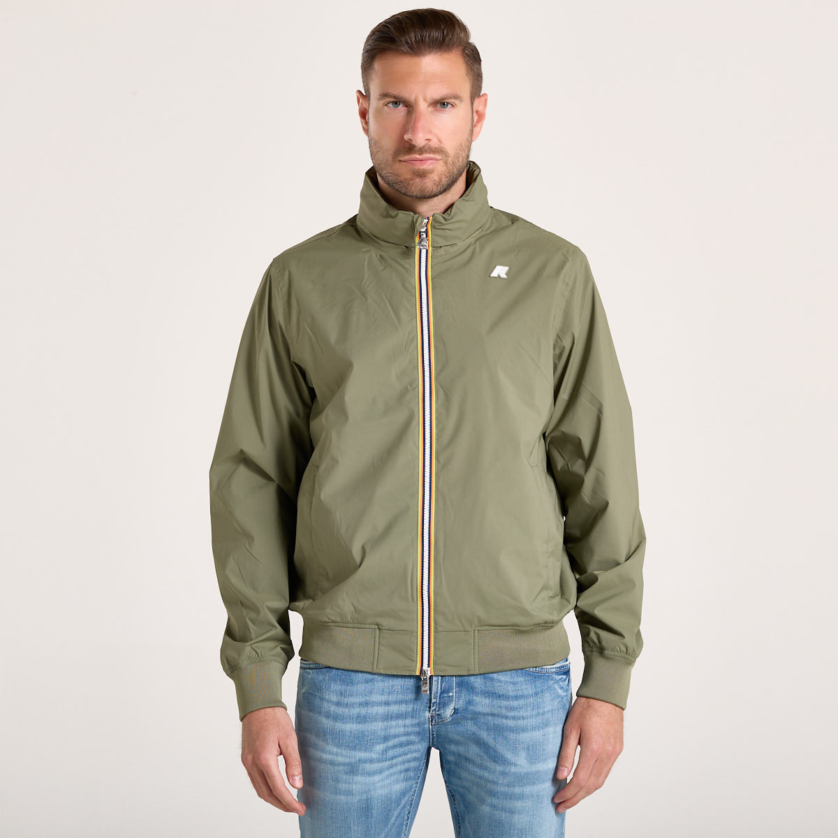 K-Way giubbino leggero in tessuto verde