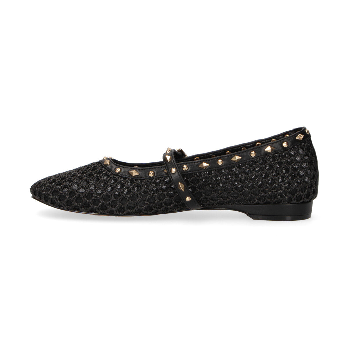 Emanuelle Vee ballerina Glenda con porchie raffia nera
