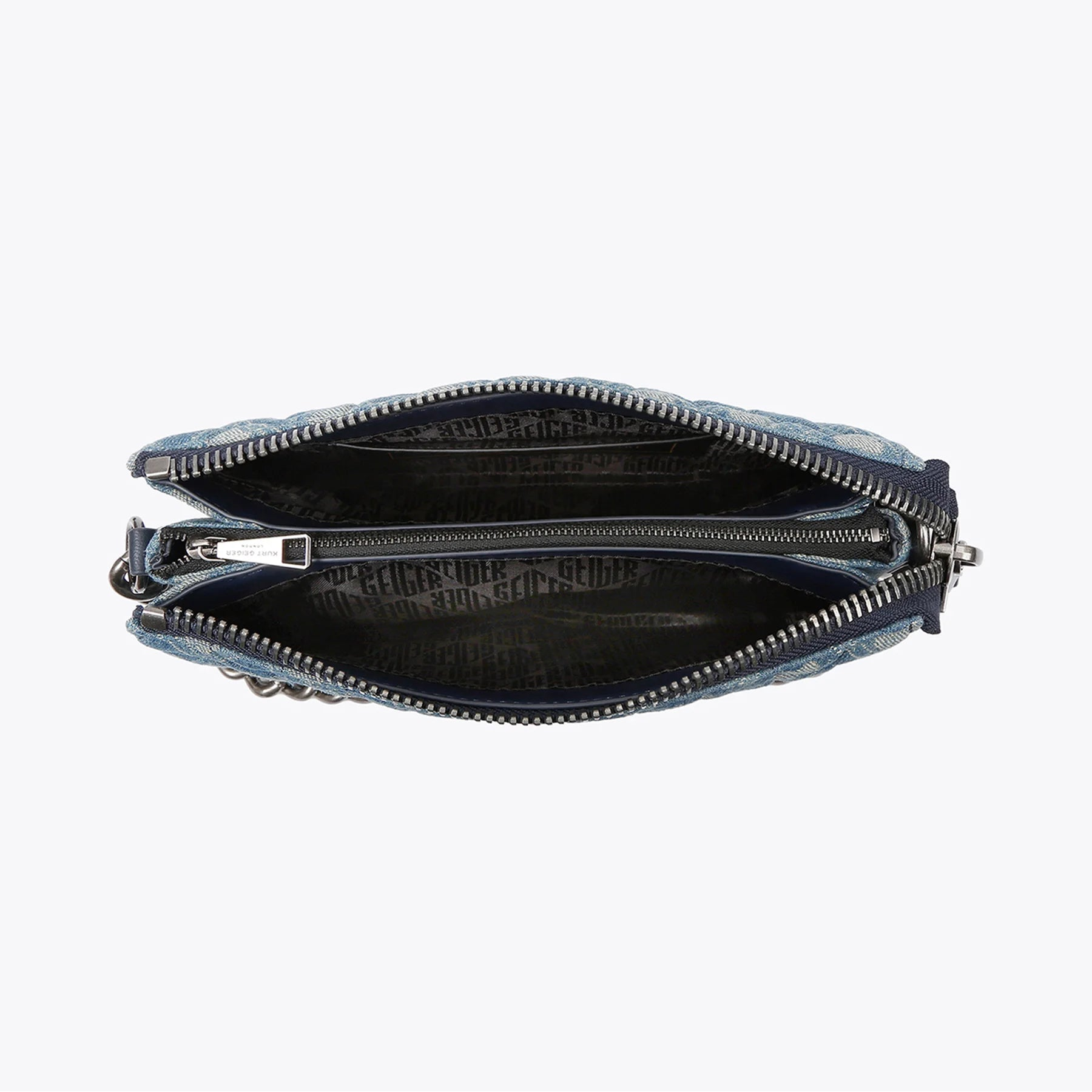 Kurt Geiger borsa Kensington puff denim heart