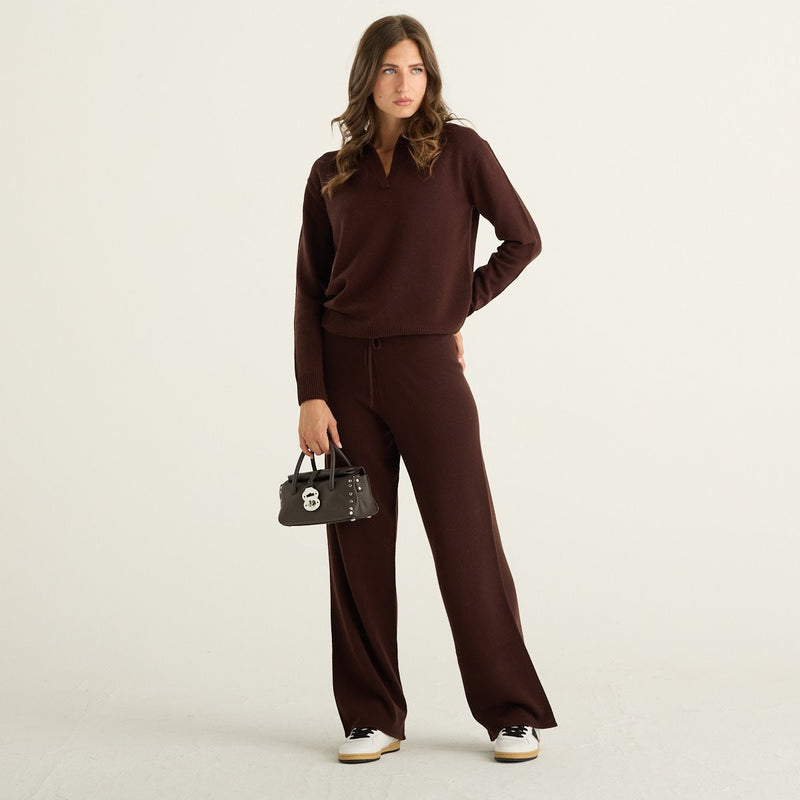 MC2 Saint Barth pantaloni donna Cambon marroni in lana