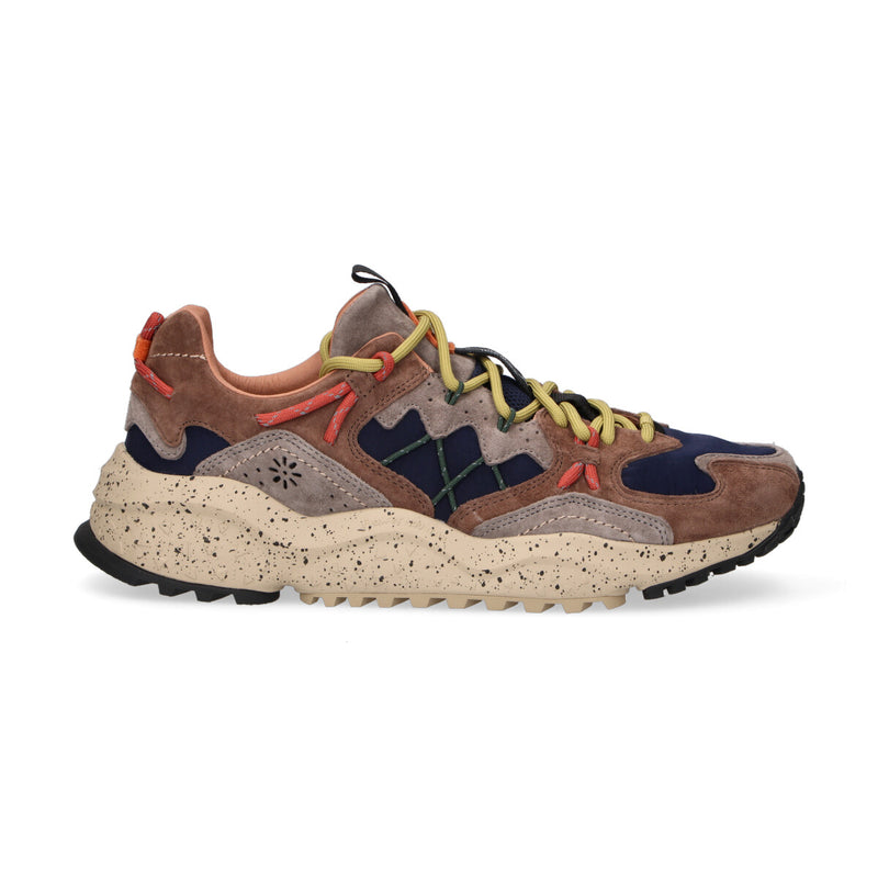 Flower Mountain sneaker Yamabushi in camoscio grigio marrone