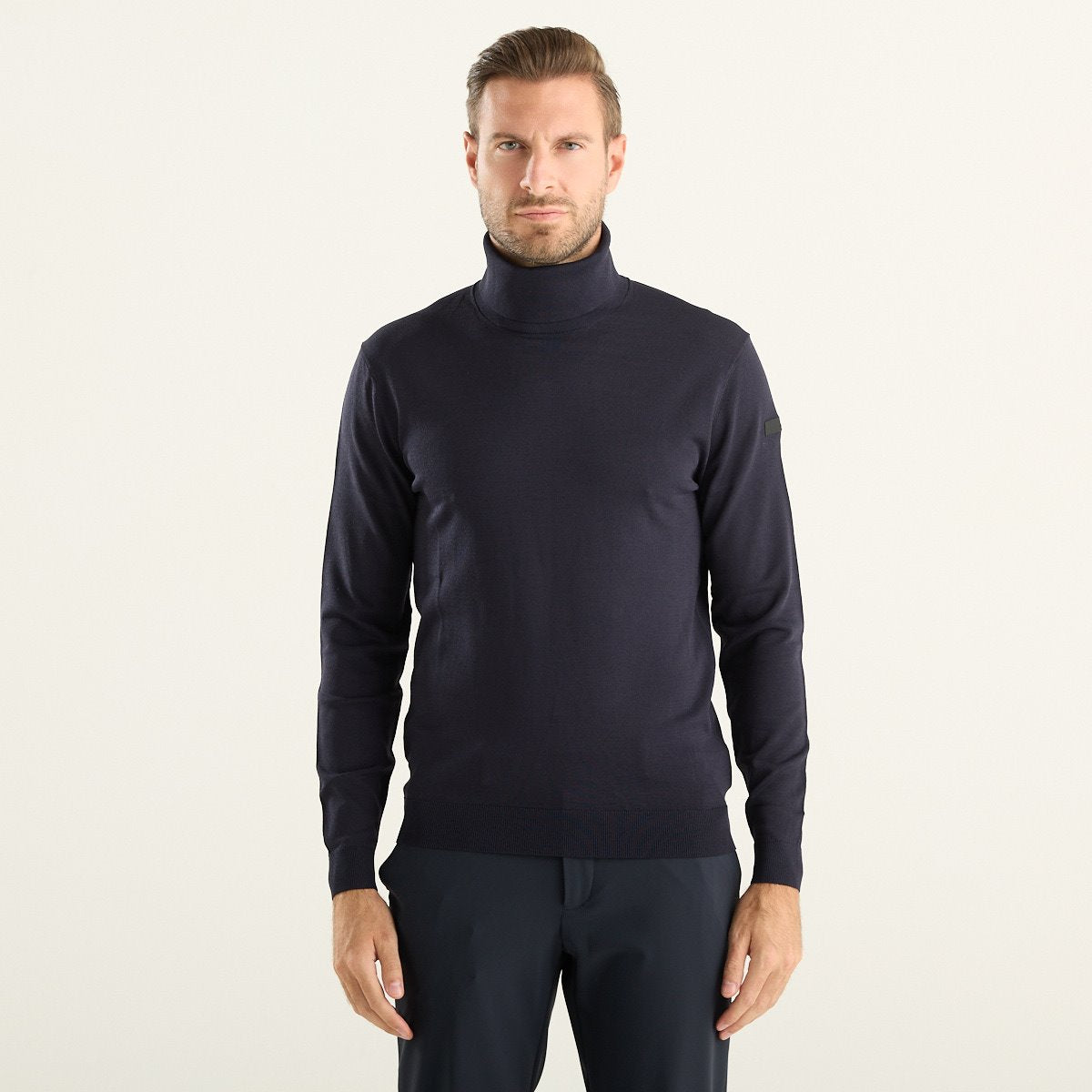 RRD maglia dolcevita uomo Maxell Turtleneck Knit blu scuro