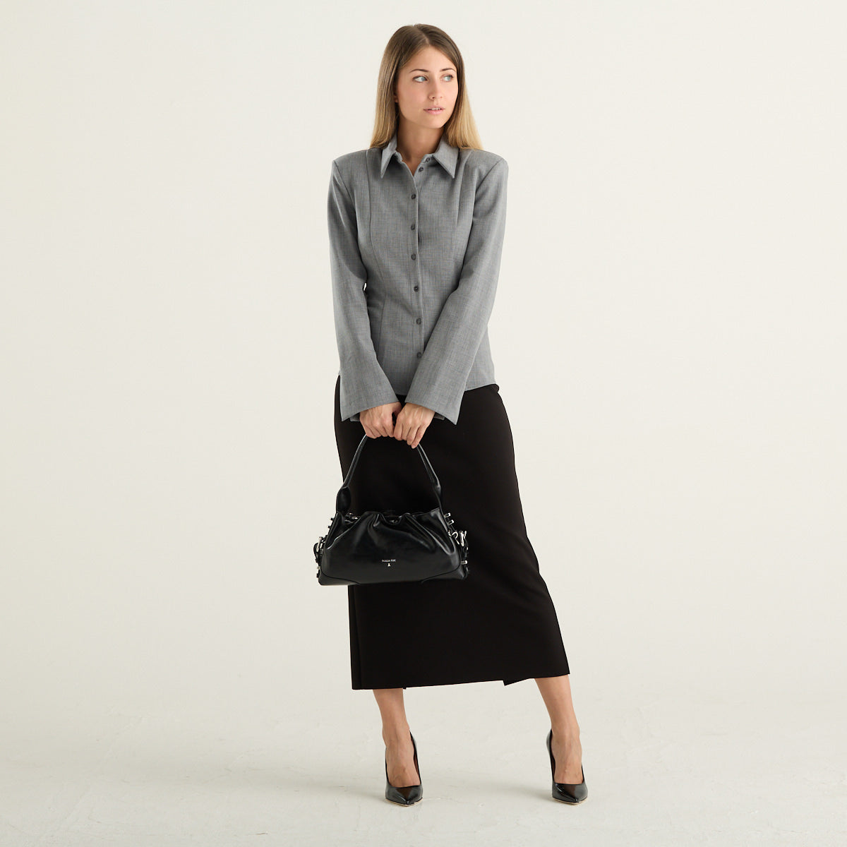 Camicia sartoriale grigia Patrizia Pepe