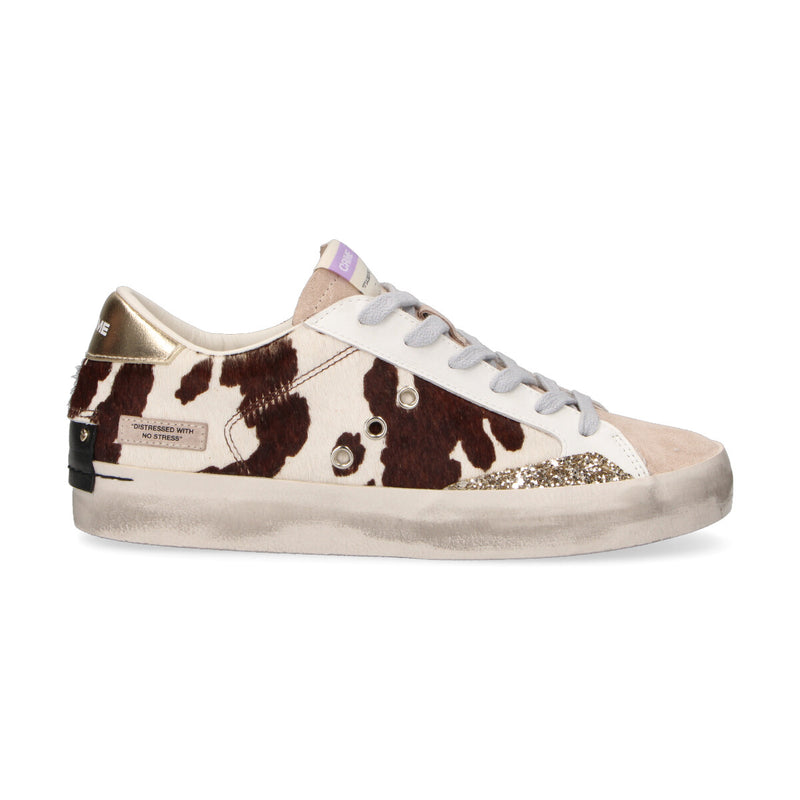Crime london sneaker Distressed in cavallino muccata