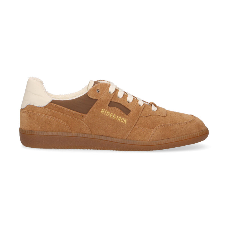 Hide&Jack sneaker in pelle,camoscio e nylon marrone