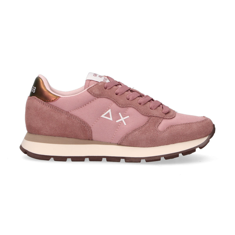 Sun68 sneaker Ally Solid in camoscio malva