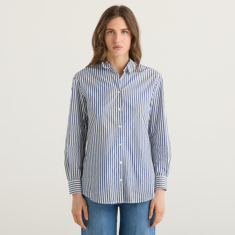 Mc2 Saint Barth camicia a righe blu