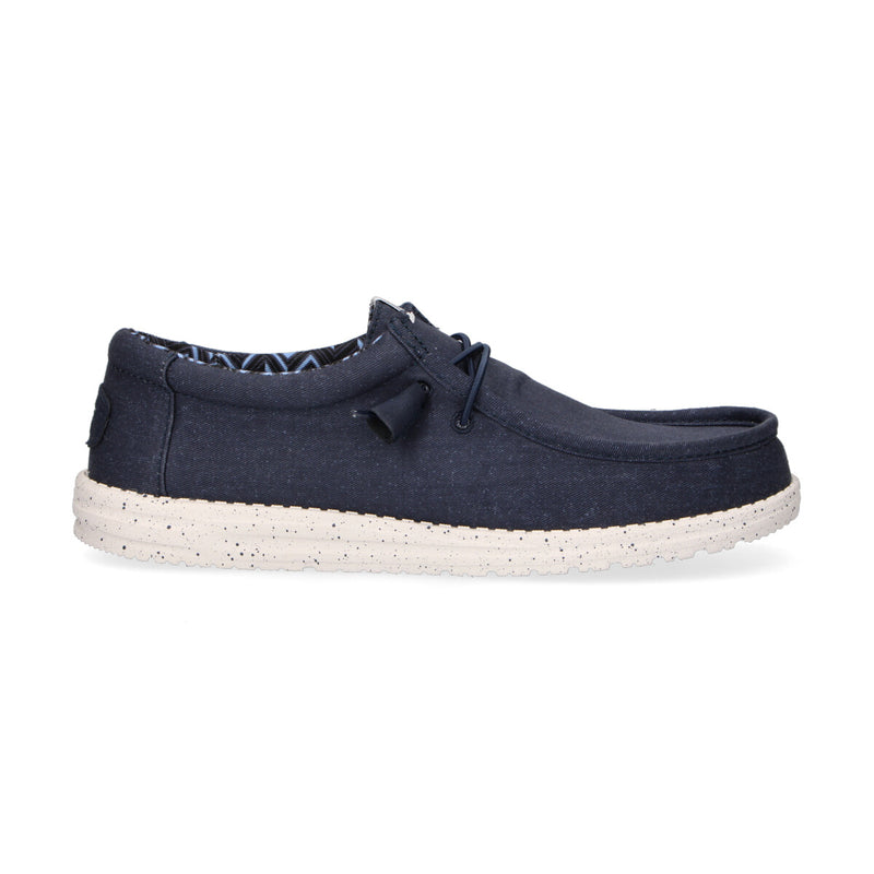 Hey Dude Wally Stretch Canvas navy