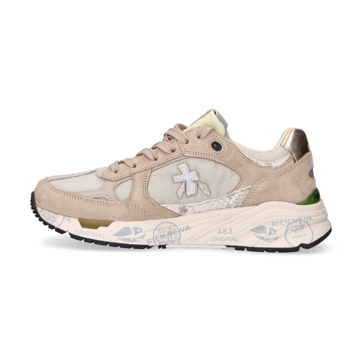 Premiata sneaker Mased in camoscio beige