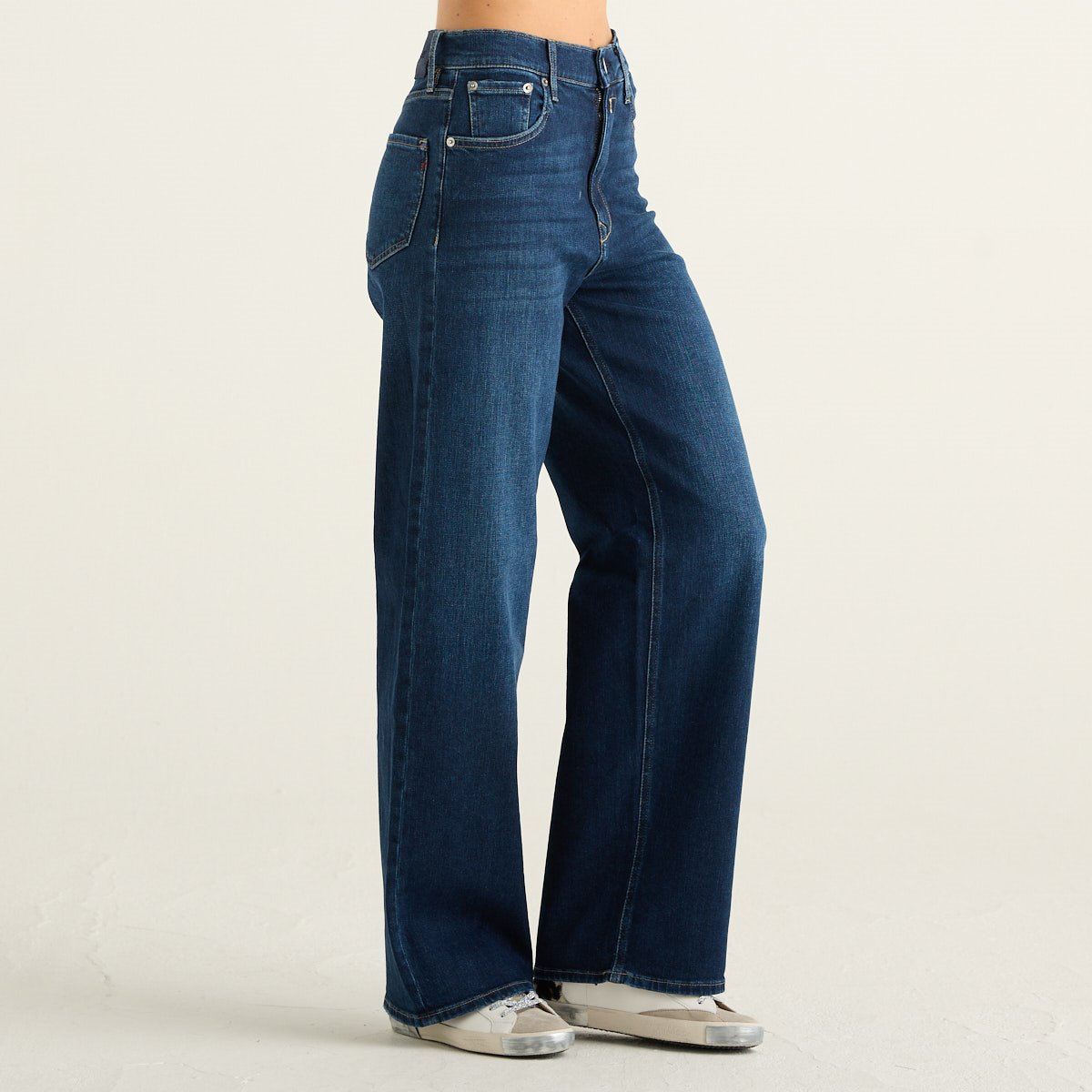 Replay Jeans Donna Cary Wide Leg Blu