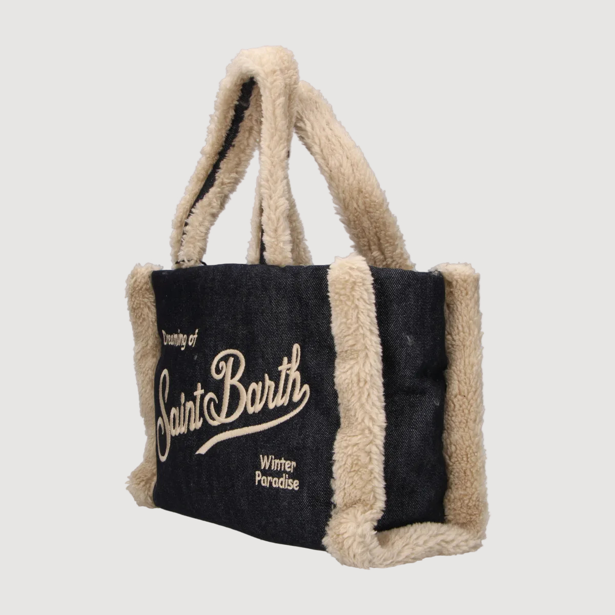 Mc2 Saint Barth borsa Colette Sherling Denim Dark