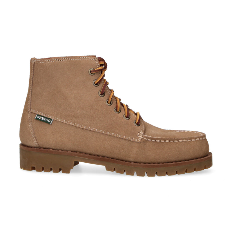 Sebago polacchino in camoscio beige