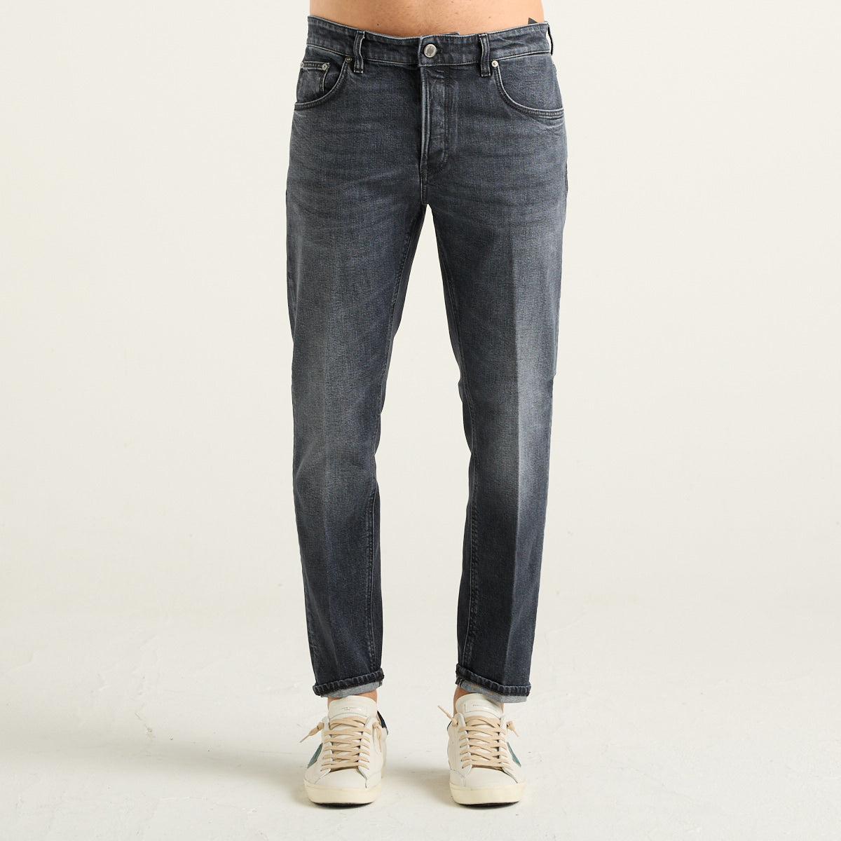 PT Torino jeans slim fit in denim grigio antracite