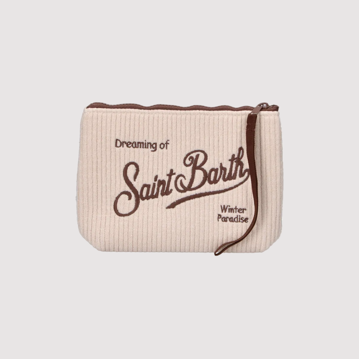Mc2 Saint Barth pochette Tricot Rib beige