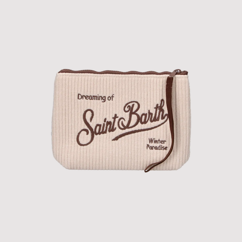 Mc2 Saint Barth pochette Tricot Rib beige